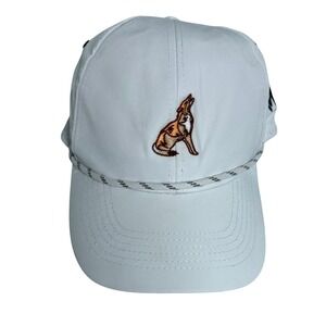 Imperial Howling Wolf Logo Golf Baseball Hat White Preppy Old Money Country Club